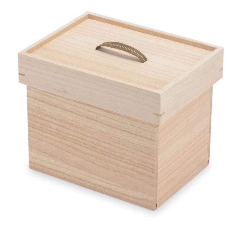 増田桐箱店 桐製 食パンケース ブレッドケース パン箱 (食品 食パン 保存 桐箱) フードストッカー ライ..