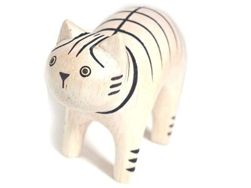 ぽれぽれ 動物 ネコ 虎猫 トラネコ とらねこ CAT インテリア 置物 木彫り ぽれぽれ 動物 ネコ 虎猫 トラネコ とらねこ CAT インテリア 置物 木彫り