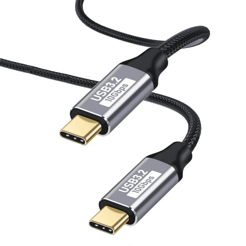 USB C ケーブル Type-C 充電 【PD対応 100W急速充電/ USB 3.2 標準 10Gbpsデータ転送】 USB-C to USB-C 超高速充電 4K/60Hz映像出力 超高耐久 ナイロン編み タイプC対応