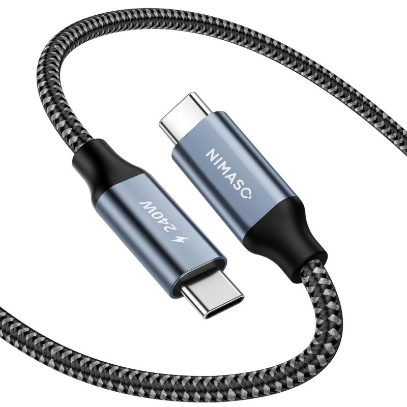 NIMASO USBC ケーブル 240w 超急速充電 USB C to USB C ケーブル