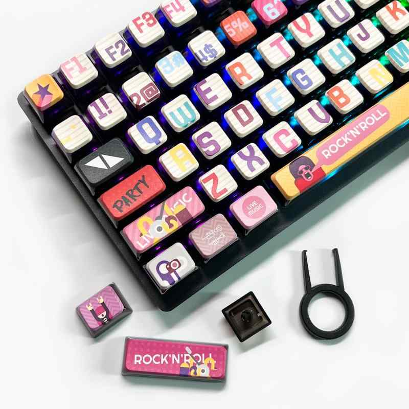 Acclamator PBT キーキャップ セット 热昇華プディングデザイン