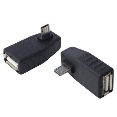 変換名人 スマートフォン 変換アダプタ OTG (HOST) 対応 水平90度