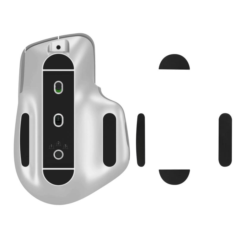 kwmobile マウスフィート Logitech MX Master 3 / 3S対応 マウスソール - 交換用 ステッカー 滑り強化 黒色