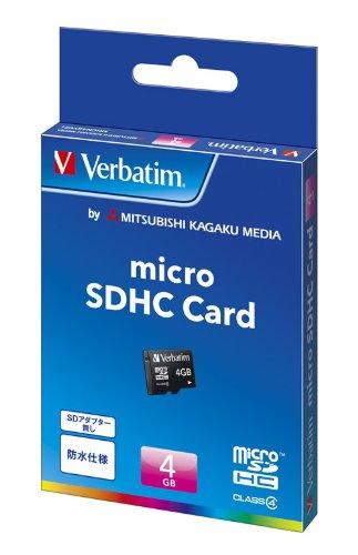 バーベイタム microSDHCカード 4GB Class4 IPX7防水 MHCN4GYVZ1 バーベイタム microSDHCカード 4GB Class4 IPX7防水 MHCN4GYVZ1
