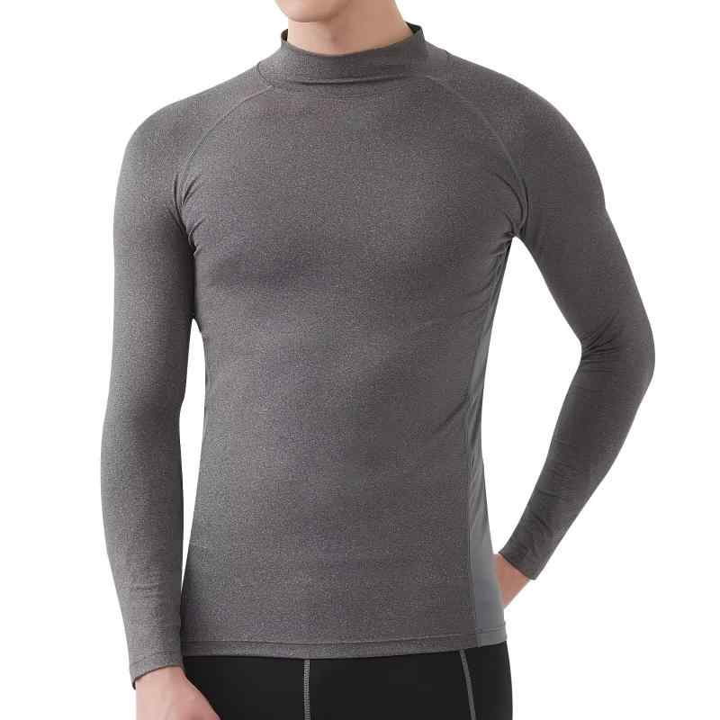 [THREEGUN] コンプレッションウェア トップス メンズ 長袖 ハイネック コンプレッション 夏用インナー アンダーシャツ スポーツ シャツ 長袖tシャツ 吸汗速乾