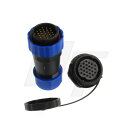 HangTon HE29 プラグパネルソケットパワー 工業防水IP68 円形コネクタ オスメス 24 pin(2)