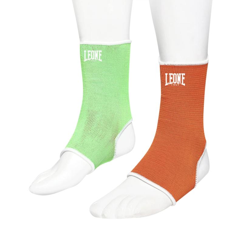 LEONE 1947 格闘技 キックボクシング MMA アンクルガード [ DOUBLE FACE ANKLE GUARDS ] リバーシブルカラー 足首サポーター Sサイズ/レッド&ブルー AB716【正規品】