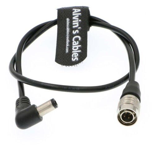 Alvin's Cables Sound Devices 633/644/688 Zoom F8 Blackmagic Cinema Camera 4K 用の 直角 DC Jack to 4 pin Hirose オス 電源 ケーブル Alvin's Cables Sound Devices 633/644/688 Zoom F8 Blackmagic Cinema Camera 4K 用の 直角 DC Jack to 4 pin Hirose オス 電源 ケーブル
