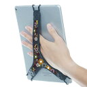 TFYセキュリティフローラルハンドストラップフィンガーグリップホルダー 9~10インチタブレット用 - iPad Pro 11インチ/Pro 10.5インチ/Pro 9.7インチ/iPad 10.2インチ/Air 10.9インチ/Air 5/Fire H(2)