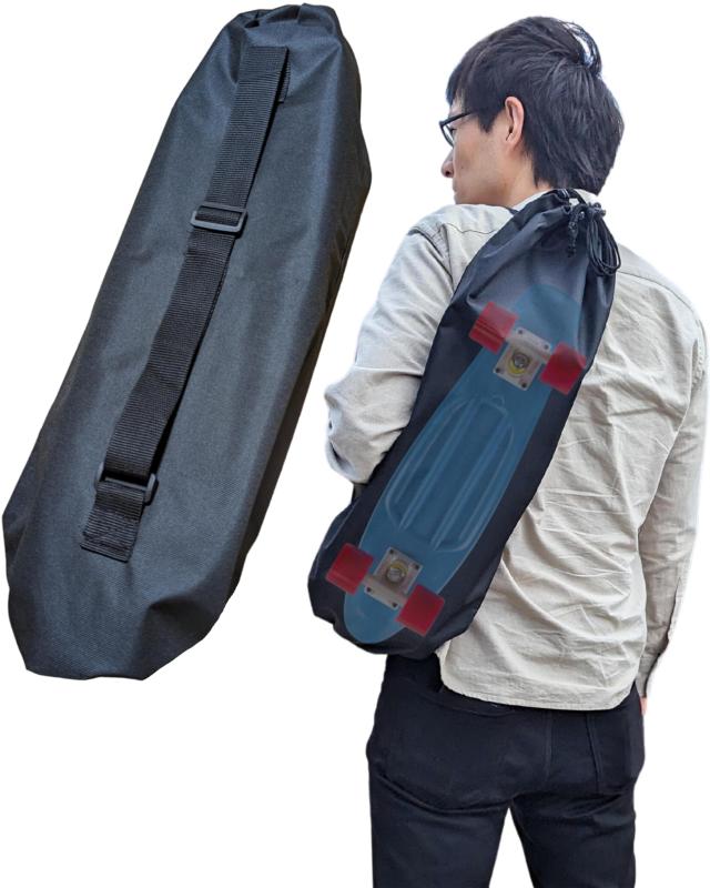 WalnutSkate スケボー ケース シンプル 厚手 600D 【90日付】 クルーザー/サーフスケート/スケートボードバッグ 細長い キャンプ用品 ヨガマット ウクレレ 三脚 工具 掃除機 バッグ Skateboard Ba