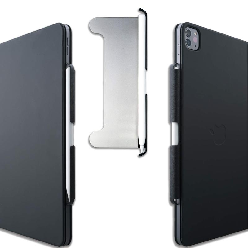 Thankscase マジックホルダー Apple Pencil対応 Magic Keyboard対応 超薄型スチールプレート レザー付き Apple Pencilホルダー用デザイン