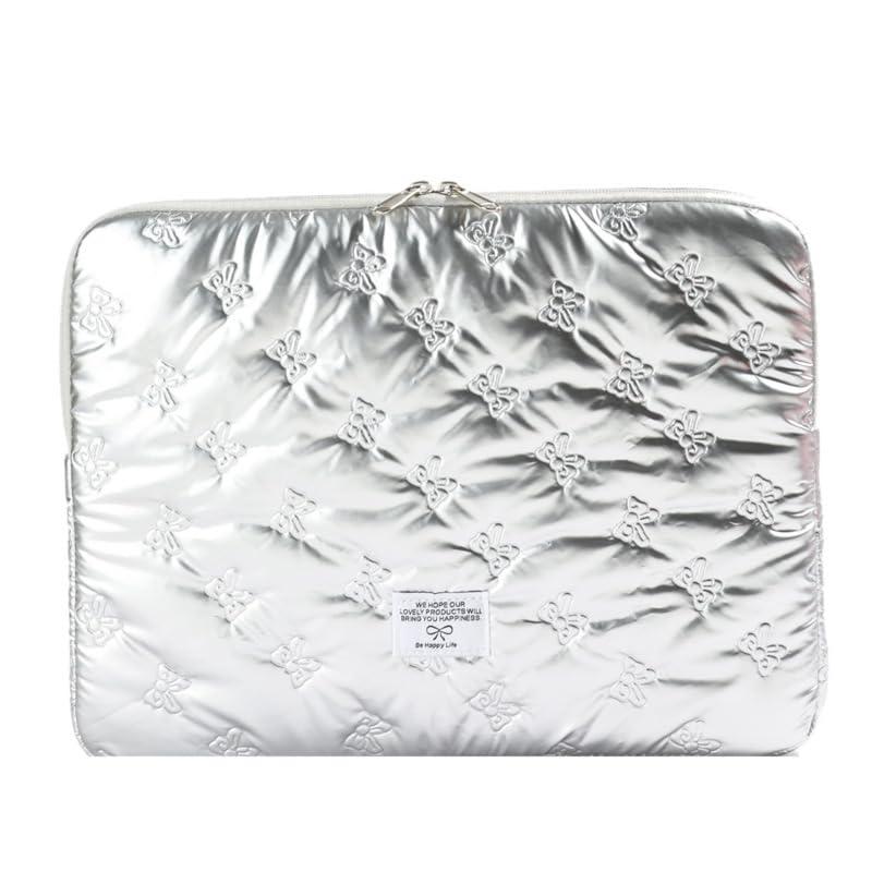 88flix パソコンケース 韓国 タブレットケース リボン かわいい ノートパソコン収納 ノートPC パソコン収納 収納ケース