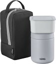サーモス 真空断熱スープランチセット 400ml ブラックグレー JBY-801 BKGY