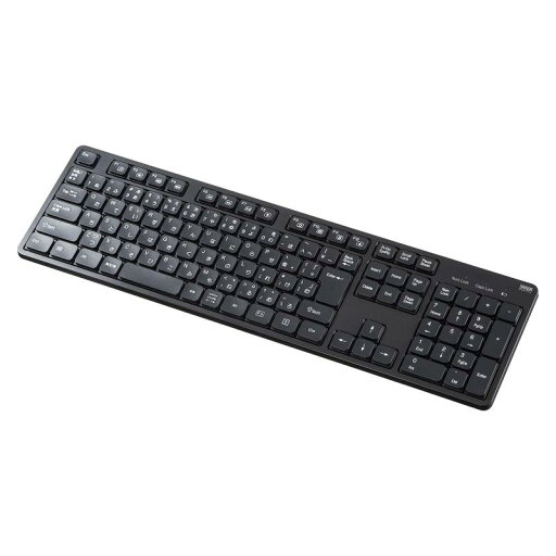 サンワサプライ ワイヤレス静音キーボード(2.4GHzワイヤレス・テンキーあり) SKB-WL37BK サンワサプライ ワイヤレス静音キーボード(2.4GHzワイヤレス・テンキーあり) SKB-WL37BK