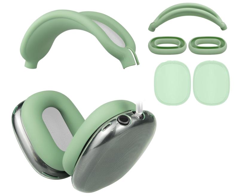 SOULWIT 保護アクセサリー AirPods Max 用 TPU カバー ＋ ヘッドバンド カバー ＋ イヤーパッド ケース..