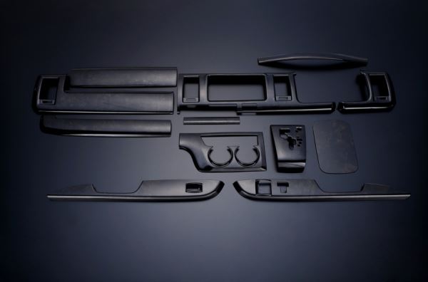 ハイエース / レジアスエース 200系(TRH2##/KDH2##) 3型 後期 標準ボディ マホガニー 12ピース インテリアパネル 最高品質 / フェガーリ FEGGARI