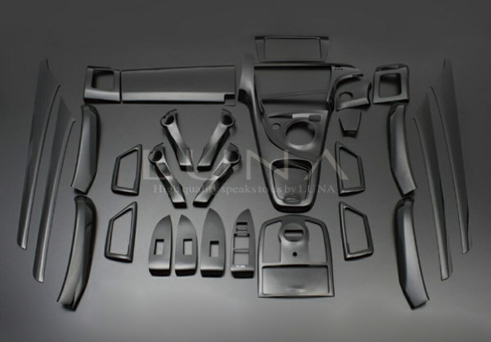 プリウス / プリウスPHV ZVW30 ピアノブラック 33ピース 3D立体 インテリアパネル 高品質 / フェガーリ FEGGARI ルナ インターナショナル LUNA