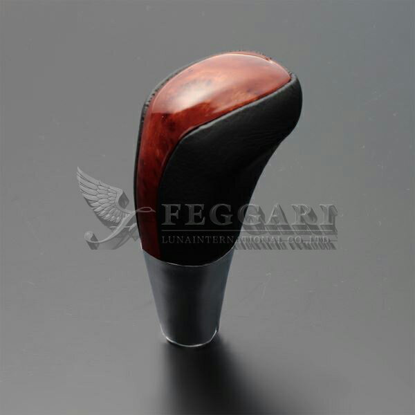 ハイエース / レジアスエース 200系(TRH2##/GDH2##/KDH2##) 茶木目 Fタイプ シフトノブ 高品質 / フェガーリ FEGGARI