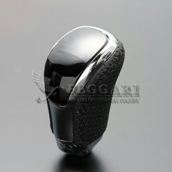 ブレイド 150系 前期 ピアノブラック x ブラックユーロステッチ Vタイプ スタンダードシフトノブ 高品質 / フェガーリ FEGGARI