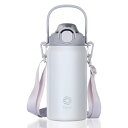 【送料無料】FJbottle 水筒 1.3リットル 真空断熱2ウェイボトル ストロー ワンタッチ 直飲み スポーツジャグ(ストラップ付き) 1.3L 1300m...