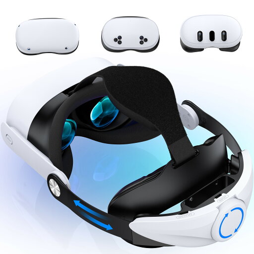 BEBONCOOL Quest 2/Quest 3/3S用ヘッドストラップ バーチャル vrゴーグル ヘッドホン付 ストラップ交換用 Quest 3/Quest 2アクセサリー 強化されたサポート コンフォート 圧力軽減 快適 ストラップ バランスよく圧力を下げる 調整可能な交換用 送料無料 一年保証 BEBONCOOL Quest 2/Quest 3/3S用ヘッドストラップ バーチャル vrゴーグル ヘッドホン付 ストラップ交換用 Quest 3/Quest 2アクセサリー 強化されたサポート コンフォート 圧力軽減 快適 ストラップ バランスよく圧力を下げる 調整可能な交換用 送料無料 一年保証