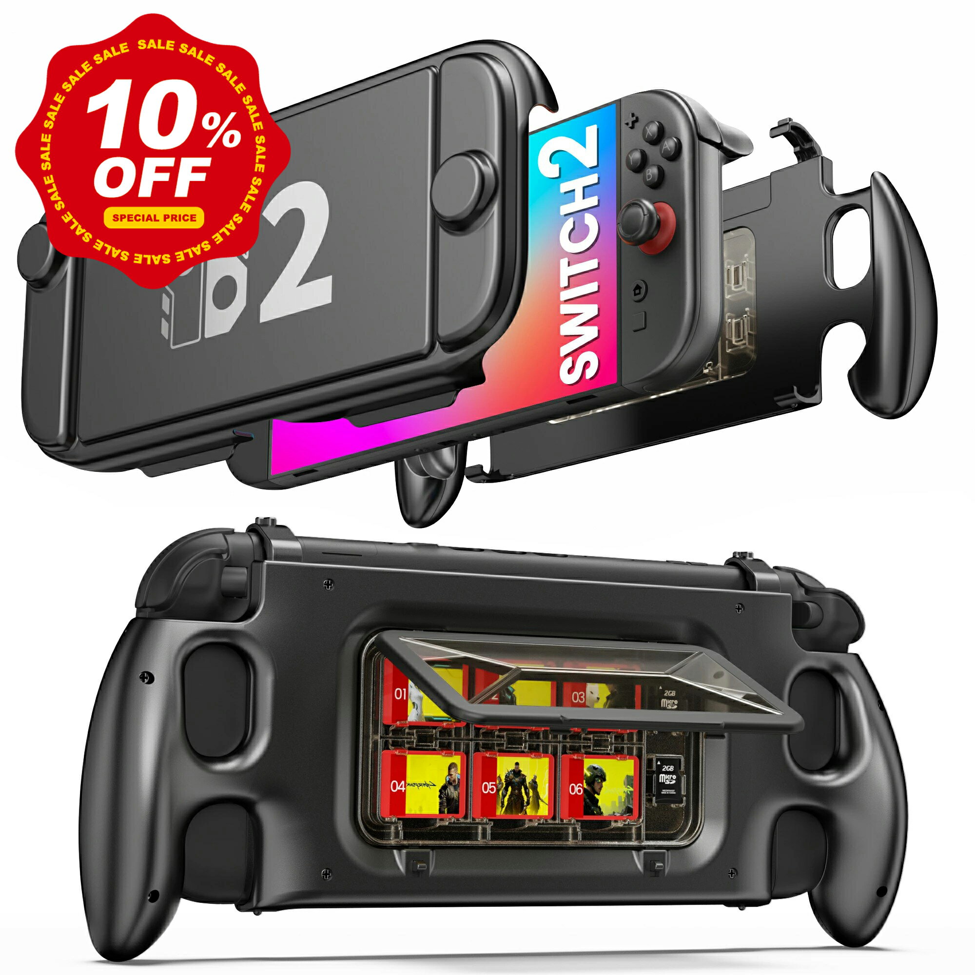 【200円クーポン配布中】Switch2 カバー スイッチ2 カバー BEBONCOOL Nintendo Switch2 保護ケース ドック対応 Joy-Conカバー ゲームカード収納 全面保護ケース 分体式設計 脱着簡単 耐衝撃 指紋防止 快適な手触り 全面保護 キズ防止 取り外し可能 一年保証