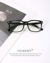 【期間限定価格!07月12日 09:59まで】FEISEDY 老眼鏡 メンズ ブルーライトカット レディース おしゃれ UVカット スクエア バネ丁番 ヴィンテ...