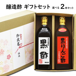 黒酢りんご酢ギフトセット2本入【柳川】|【送料無料】【北海道沖縄宛送料1,000円】内祝母の日父の日お中元敬老の日ギフトランキング