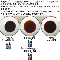 九州醤油さしみしょうゆ//【粋】500ml×6本|福岡県産食品添加物無添加再仕込みしょうゆ国産丸大豆使用刺身醤油