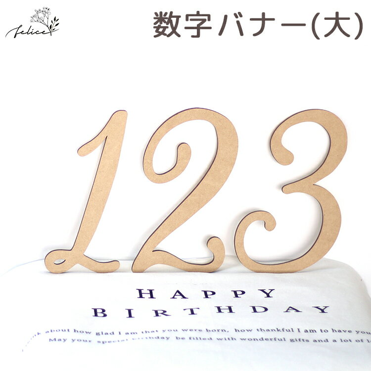 【10%OFFクーポン!! 8/19(金)20:00～23:59】数字 (大) 20cm 木製 | 誕生日 飾り付け ハッピー バースデー ハーフ ファースト かわいい おしゃれ ウッド 男の子 女の子 お祝い ガーランド 装飾 成長記録 アルバム インスタ sns Happy Birthday ナンバーバルーン