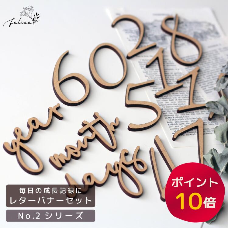 【ポイント10倍！7/19(土)20:00~7/26(土)1:59】レターバナーセット No.2シリーズ | 木製 | おしゃれ ウッド 誕生日 マンスリーカード マンスリーフォト 月齢フォト 月齢 カード ガーランドお誕生日 飾り ハーフバースデー ケーキ ハンドメイド 100日祝い アルバム