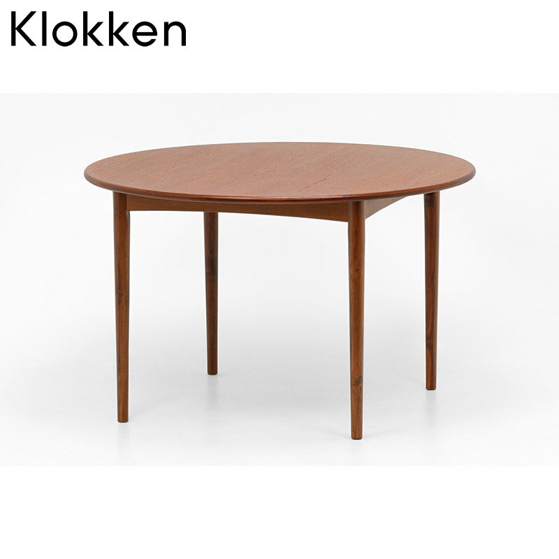 チーク材 ダイニングテーブル丸型IT-10Klokken（クロッケン）