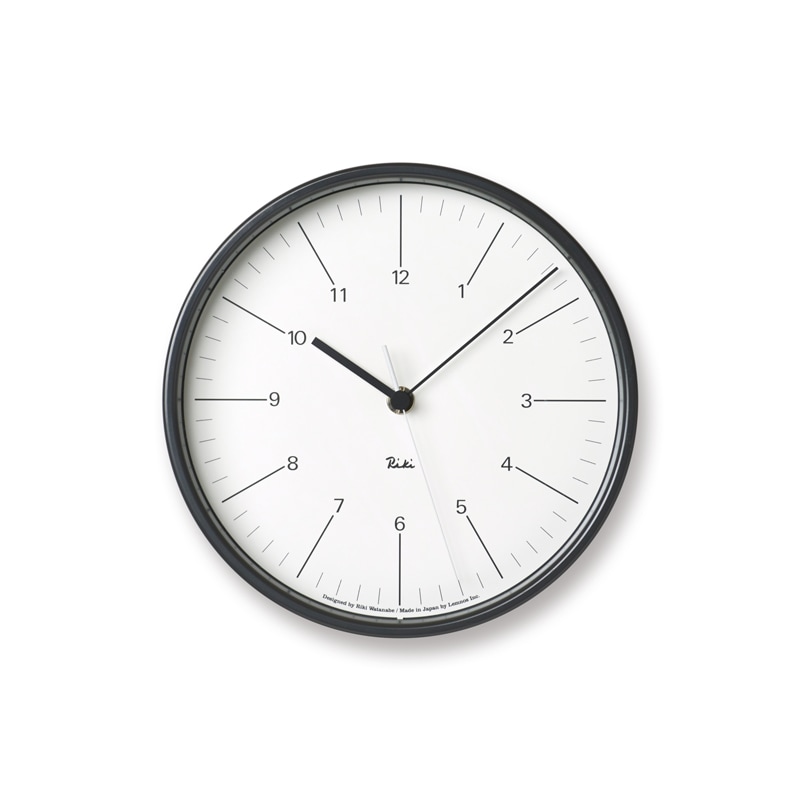 Rakuten - Lemnos（レムノス） RIKI STEEL CLOCK（リキ スチール クロック）重量610gタイプ［電波時計］