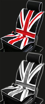 【土日限定5%FFクーポン対象商品】ユニオンジャック シートクッション1枚 レッド グレー UNION JACK エプロンタイプ イギリス国旗 クッション 雑貨 ミニ MINI ローバー フェリスヴィータ