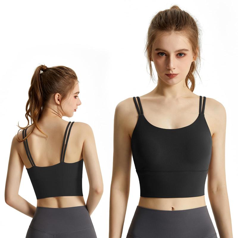 [Solcy] ブラジャー スポーツブラ ノンワイヤーブラ ホックなし フルカップ 二重肩紐 ブラ レディース スポブラ 揺れない トレーニング ヨガ 吸汗速乾