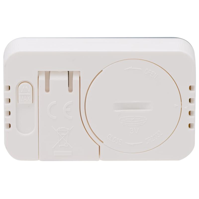 エンペックス 温湿度計 デジタル シュクレ・イルミー 卓上 3.3×5.2cm バックライト 付き ホワイト TD-8331 [3]