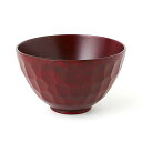 紀州漆器 角田清兵衛商店 汁椀 ボコボコ椀 S 木製 ナノコート 食洗機対応 ワインレッド WR-455745