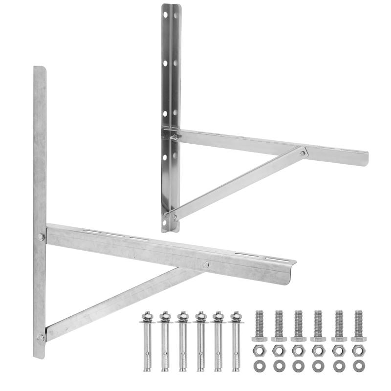 mopam エアコン室外機架台 ステンレス製 エアコン室外ユニット用据付架台 安定した三角構造 耐荷重約280 kg 壁面用 エアコン取付 室外機取付台 エアコン工事