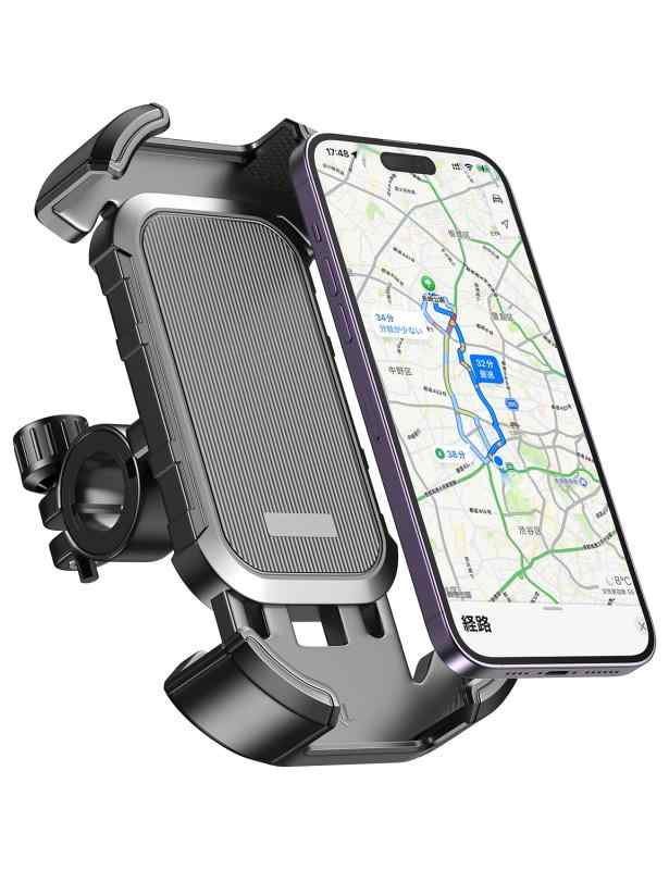Mrrihand 自転車 スマホホルダー，片手操作、車用スマホホルダー， 360度回転、自転車 携帯ホルダー，..