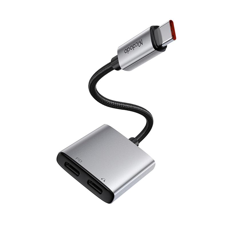 Mcdodo 2イン1 USB-C to イヤホン変換アダプタ タイプCアダプタ