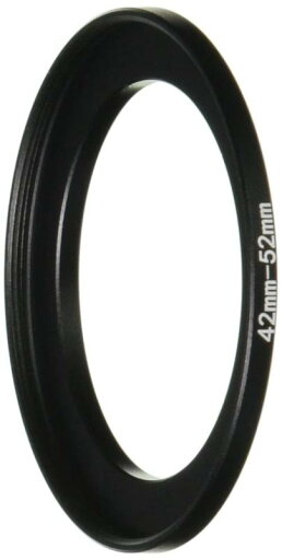 NinoLite ステップアップリング 42m→52mm カメラレンズ用 アルミ合金製 アダプターリング(Step-Up Ring) 黒 NinoLite ステップアップリング 42m→52mm カメラレンズ用 アルミ合金製 アダプターリング(Step-Up Ring) 黒