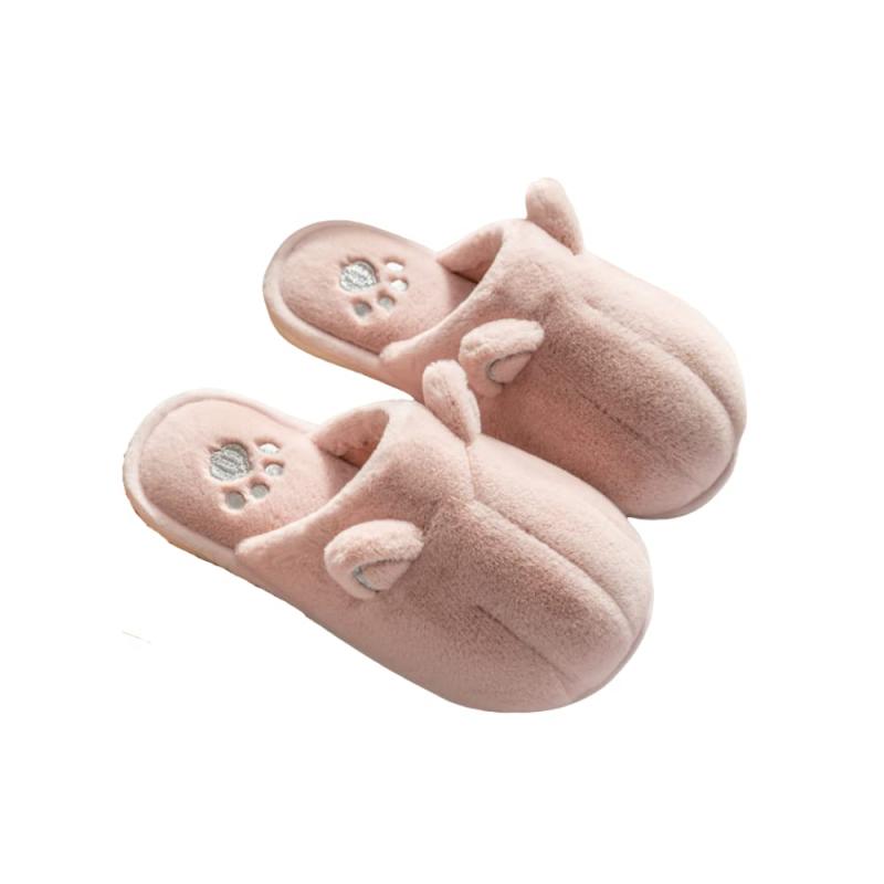 Rakuten - [ORIJIRI] スリッパ ネコ もこもこスリッパ 可愛い 猫 サンダル あったかい 冬用ルームシューズ 室内履き