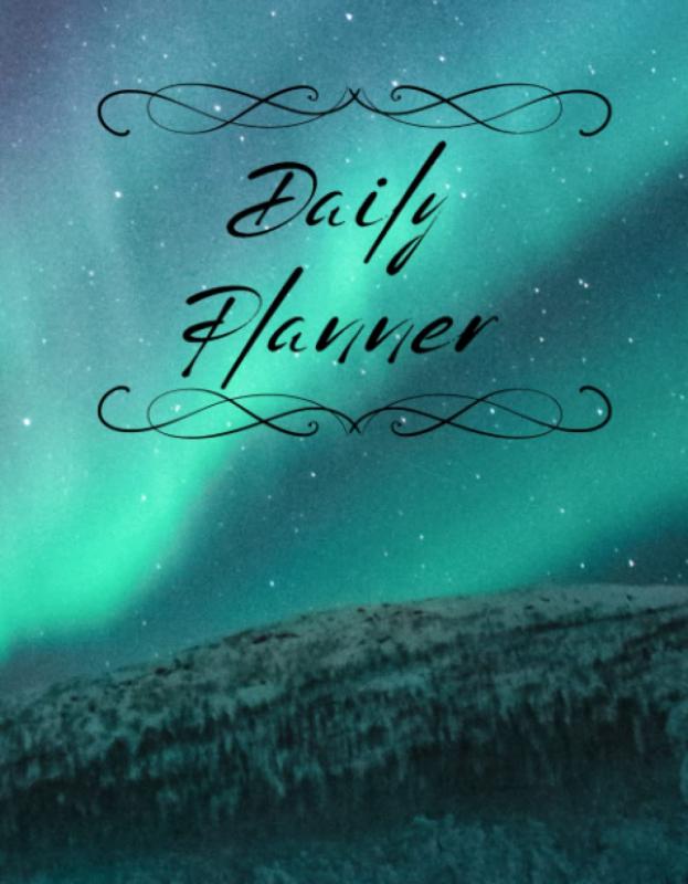 felicitastore㤨Daily Planner with Northern Lights Cover - 6.63 x 8.5 Inches, includes Vision Board, Quarterly and Monthly Scheduler, To Do andפβǤʤ2,924ߤˤʤޤ