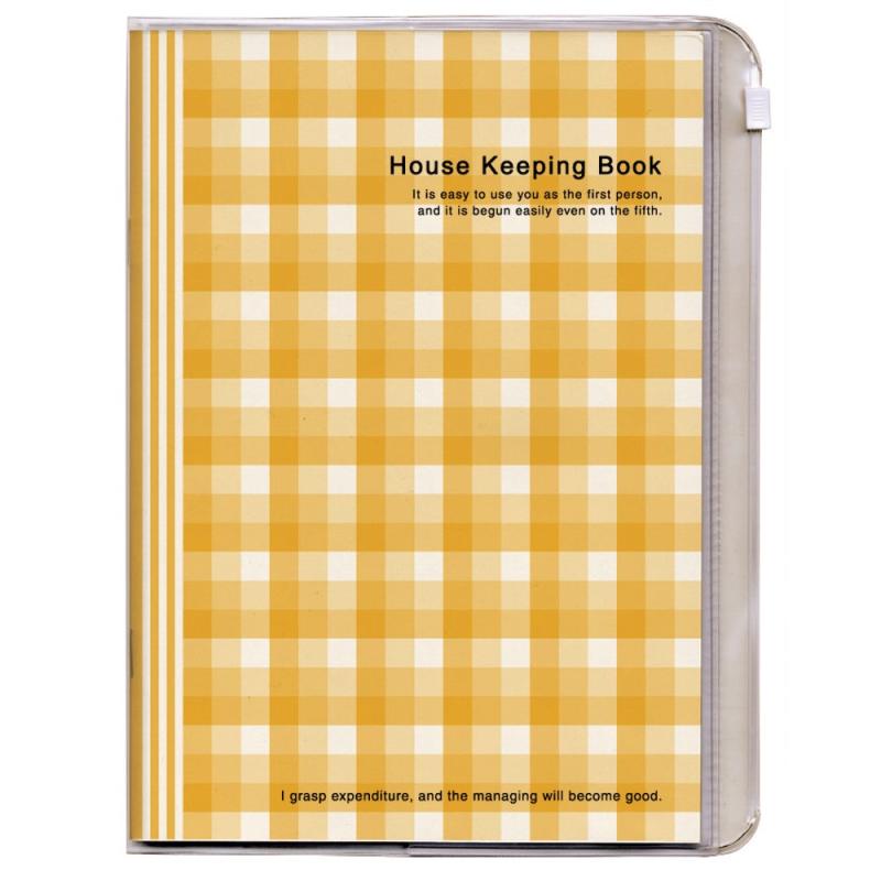 CUBIX かんたん 家計簿 パターン オン チェック カバー付