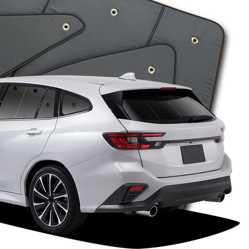 新型 レヴォーグ VN5型 カーテン サンシェード 車中泊 グッズ プライバシーサンシェード リア用『01s-e019-re』