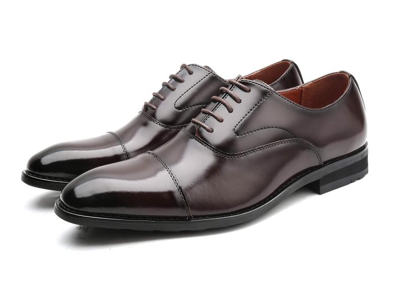 [ジョーマリノ] Jo Marino 本革 メンズ ビジネスシューズ 紳士靴 ストレートチップ 内羽根 防滑 7010