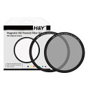 H&Y ソフトフィルター マグネティック HD シネマチックCPL 1/4 フィルターキット マグネット式 PLフィルター + ホワイトプロミスト 薄枠 帯電防止 防汚 撥水 防傷 MPL4