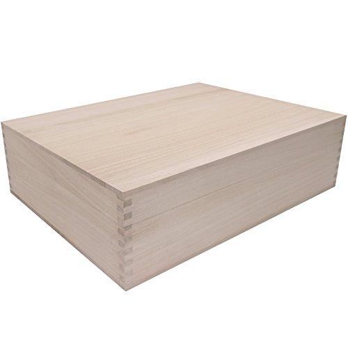 桐箱 高級アリ組（ロッキング）仕様総桐箱 4Lサイズ （A3サイズの書類もラクラク収納、大型和製用品の..