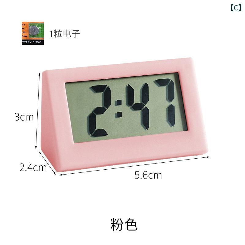 卓上時計 ミニ 小型 可愛い 学生用 電子 デジタル シンプル モダン インテリア デスクサイド コンパクト デコレーション 置物 [3]