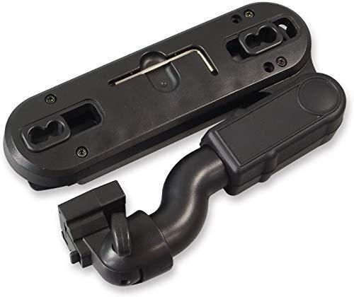 モニター ブラケット リアモニター 頑丈 センター設置 モニター取付 後ろ ブラケット 2way リアモニター用ブラケット ヘッドレストアーム パイオニア AD-V10 互換 リア 取付金具ヘッドレストのシャフトブーツにがっちりセットするの...